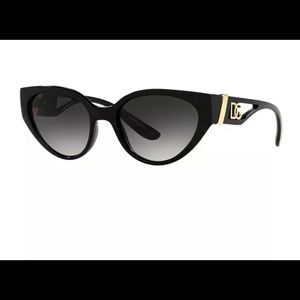 Dolce & Gabbana Womens Sunglasses DG6146 54, Color Black with Gold DG